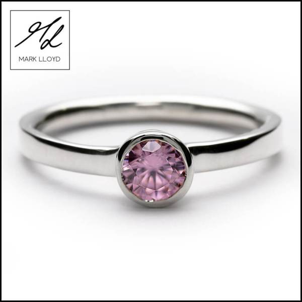 PINK CUBIC ZIRCONIA RING